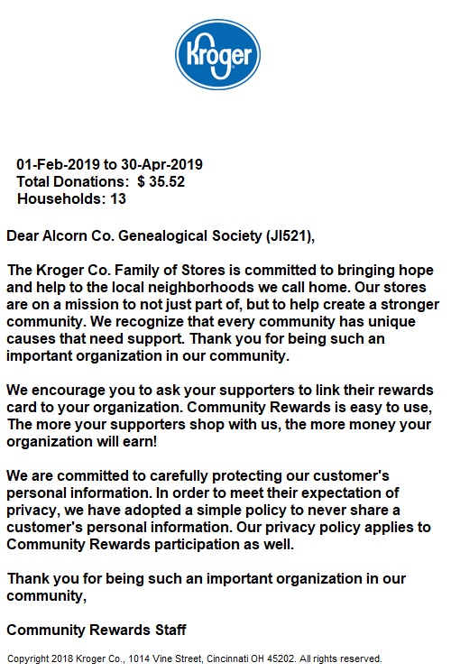 copy of Kroger letter