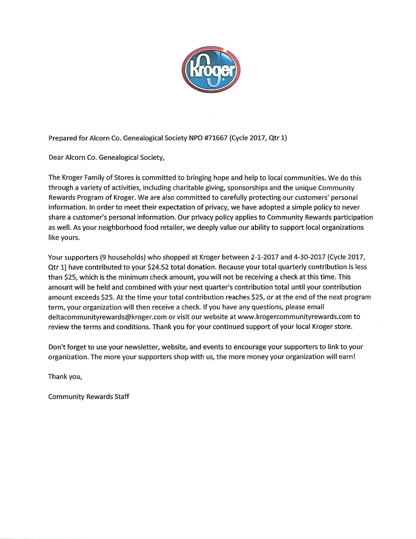 copy of Kroger letter